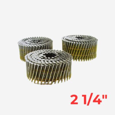 Clavos en Bobina 2 1/4" Roscado (Caja 9.000 unid)