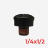 Puerto conector 3 alum. 1/4 x 1/2″