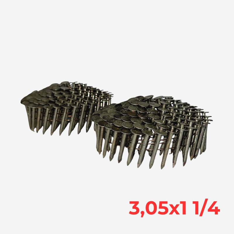 Clavos en Bobina 3,05 x 1-1/4 Roofing (Caja 7.200 unid)