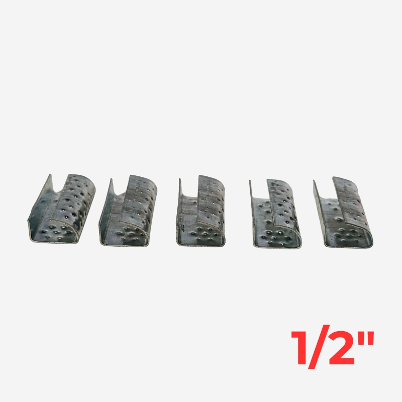 Sello Galvanizado de 1/2″ PP Dentado (Caja 10K)